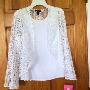 Tank Top with Lace Jacket